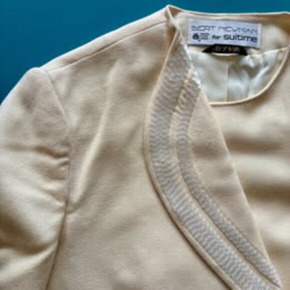 Vintage 80s Bert Newman Wool Skirt Suit Size 6 - Picture 3 of 16